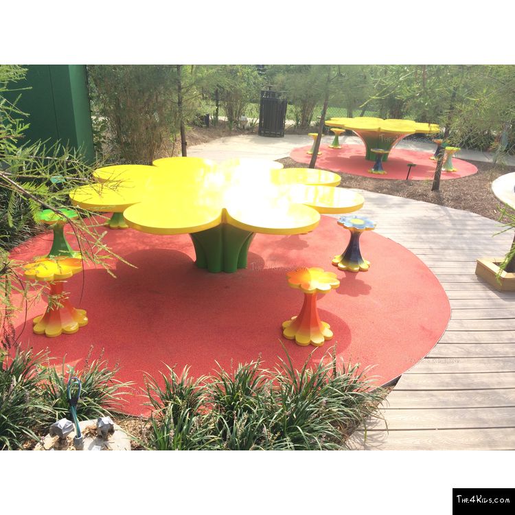 Image of Flower Table and Stools