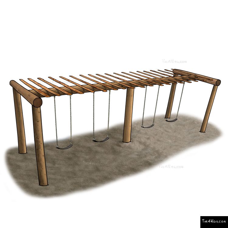 Image of Large Pergola Swing Set