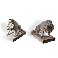 Lion Duo Park Sculptures