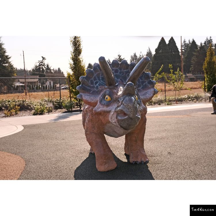 Image of Young Triceratops Sculpture