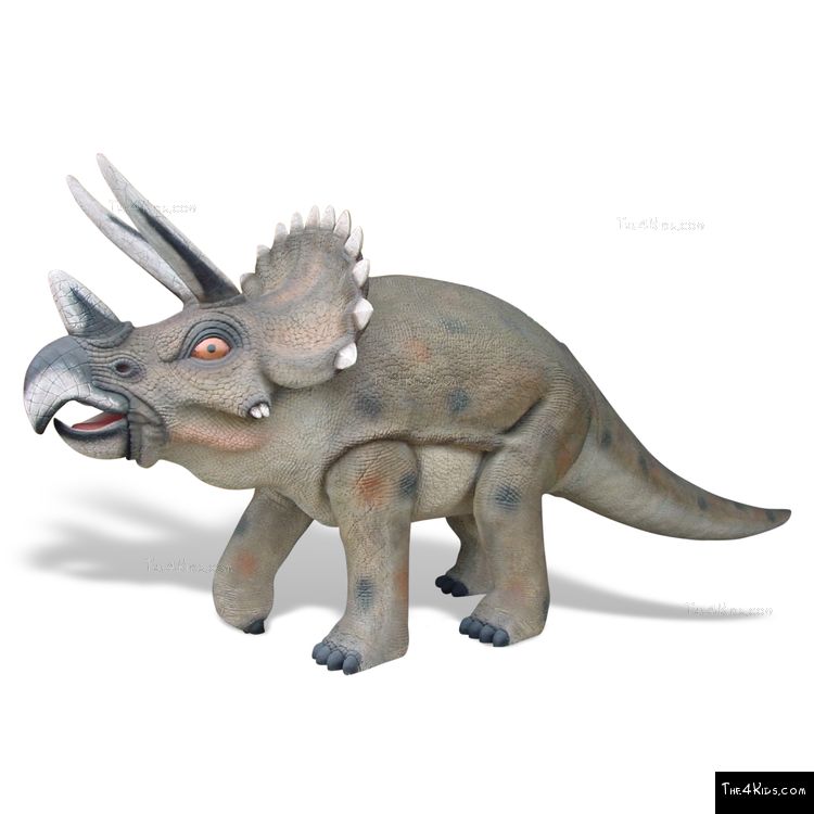 Image of Walking Triceratops Sculpture