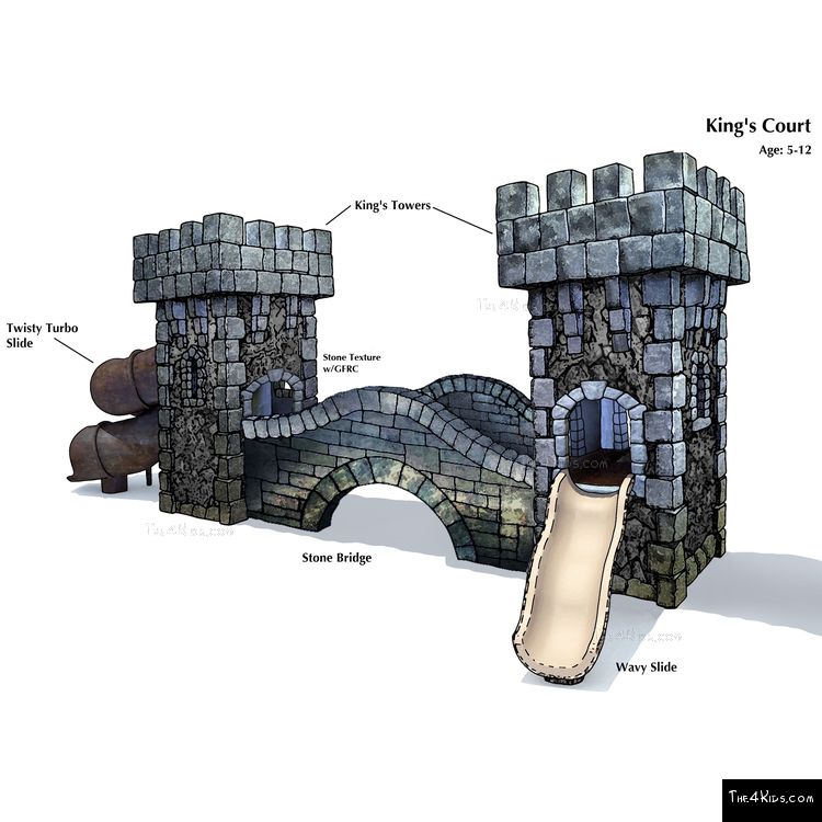 Image of Medieval Towers with Bridge