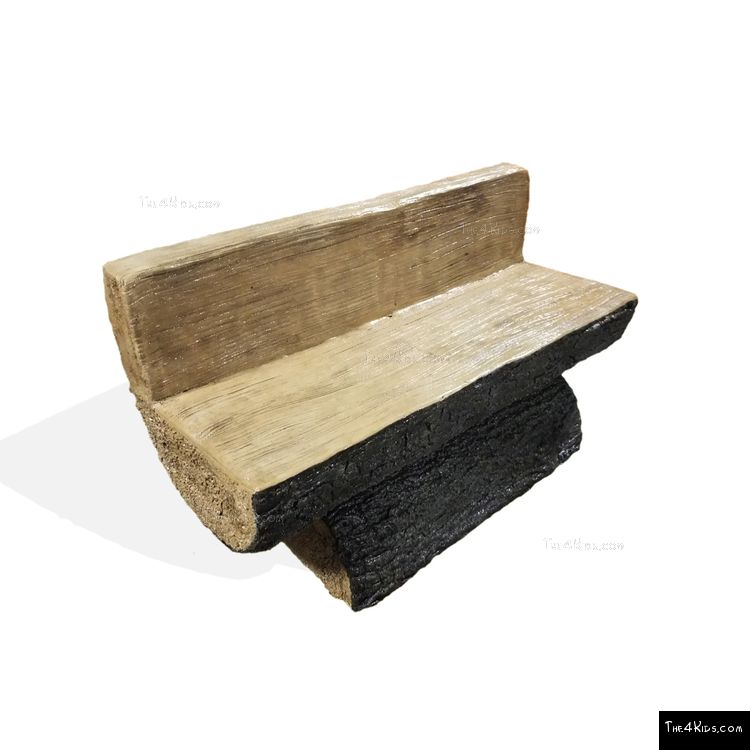 Image of Log Bench w/Back