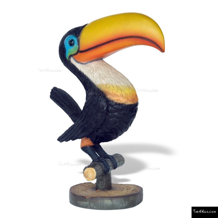 Perched Toucan Sculpture - The 4 Kids